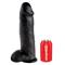 King Cock  12" Cock with Balls-Black