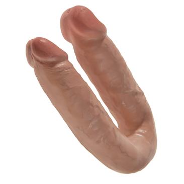 King Cock   U-Shaped Medium Double Trouble-Tan