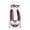 King Cock Double Penetrator Cock Large - Brown