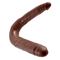 King Cock Double Penetrator Cock Large - Brown