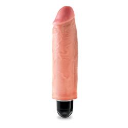 King Cock Vibrador Stiffy de 6" - Color Natural