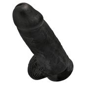 Dildo with Balls Chubby 9" Black