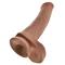 King Cock Cock with Balls 13" - Tan