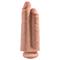 King Cock 9" Two Cocks One Hole Flesh