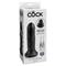 Realistic Dildo with Movable Foreskin Black 6"