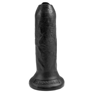 King Cock 6" Uncut - Black