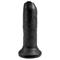 Realistic Dildo with Movable Foreskin Black 6"