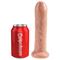 King Cock Realistic Dildo with Movable Foreskin Flesh  7"