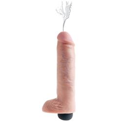 King Cock  10" Squirting Cock w/ Balls-Flesh