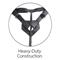 KC Strap-On Harness w/7" Two Cocks One Hole - Tan