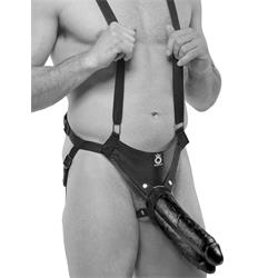KC 11" Two Cocks One Hole Hollow Strap-on Suspende