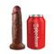 King Cock Vibrating Mini Sex Ball with 7" Dildo - Brown