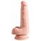 3D Triple Density Dildo with Balls Plus 5" Flesh