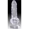 Dildo with Balls Clear 4" Clear