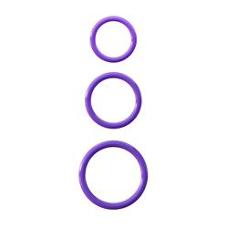 Fantasy C-Ringz  Silicone 3-Ring Stamina Set-Purpl