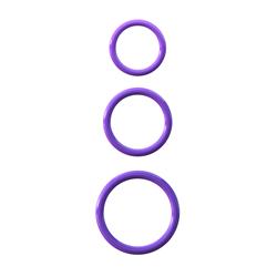 Fantasy C-Ringz Silicone 3-Ring Stamina Set Purple