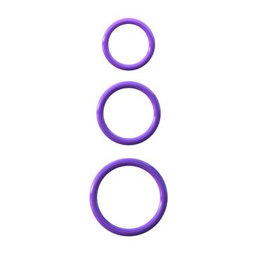 Fantasy C-Ringz Silicone 3-Ring Stamina Set Purple