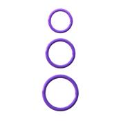 Fantasy C-Ringz Silicone 3-Ring Stamina Set Purple