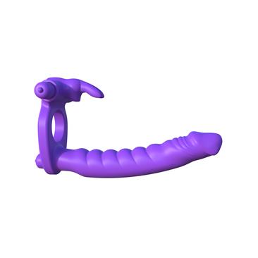 Fantasy C-Ringz Silicone Double Penetrator Rabbit Purple