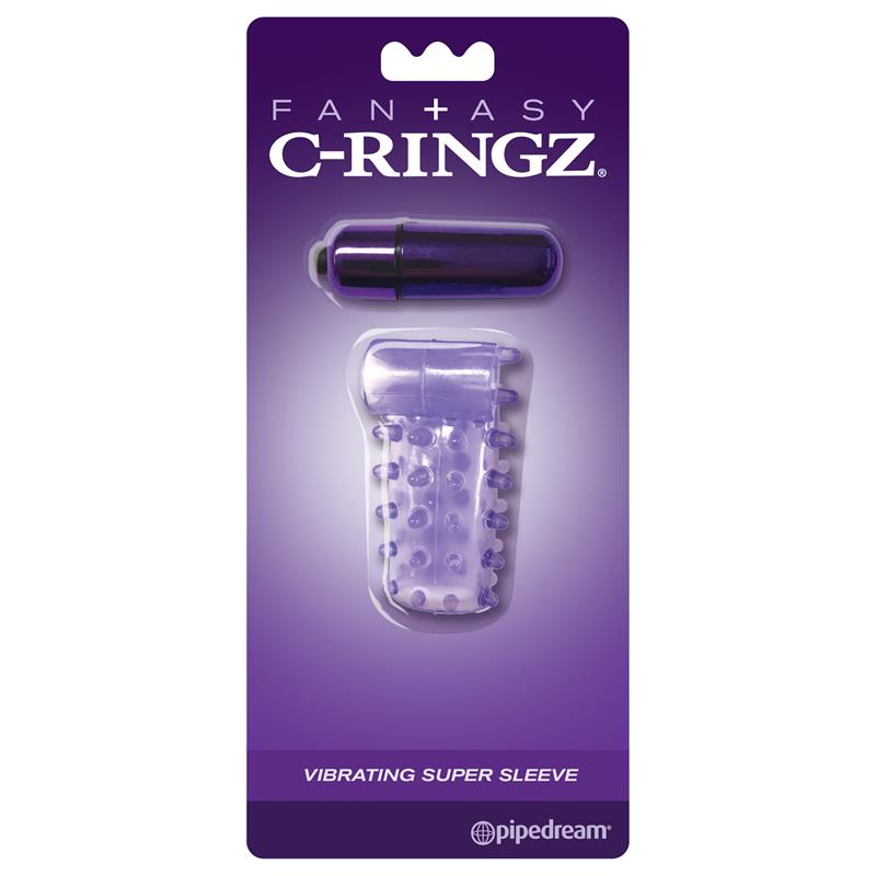 Fantasy C-Ringz Vibrating Cock Sleeve Purple