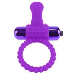 Silicone Ring with Bullet Purple