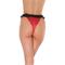 Rimba Amorable Open Briefs Black and Red One Size