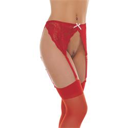 Suspenderbelt with Stockings-OS