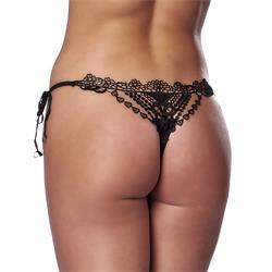 Tanga Fantasia Negro Talla Unica