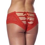 Braguitas Ancha Tipo Corset Rojas Talla Única