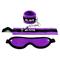 Soft handcuffs with rhinestone decoration and mask