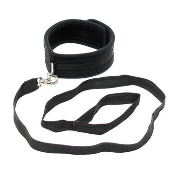 Soft collar with leash-Adjustable