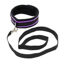 Soft collar with leash-Adjustable