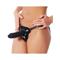 Leather Adjusable Strap-on Harness with O Shaped Ring