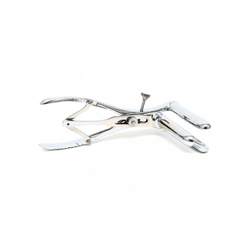 Anal Speculum with 3 Spoons Chrome Silver