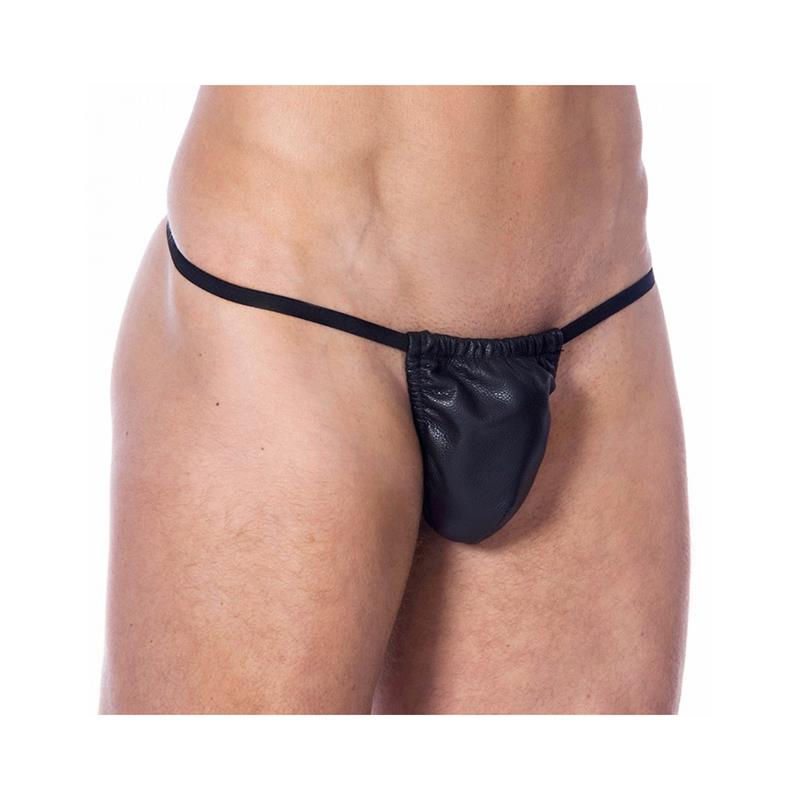 Leather G-string Elastic One size