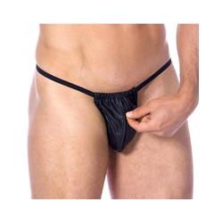 Leather Adjustable G-string One size