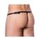 Leather Adjustable G-string with Zipper One Size