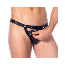 Leather Adjustable Briefs One Size