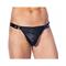 Leather G-string Adjustable Black