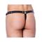 Leather G-string Adjustable Black