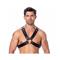 Adjustable Leather Harness with Buckles