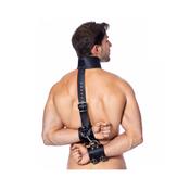 Neck and Hands Ties Leather M-L
