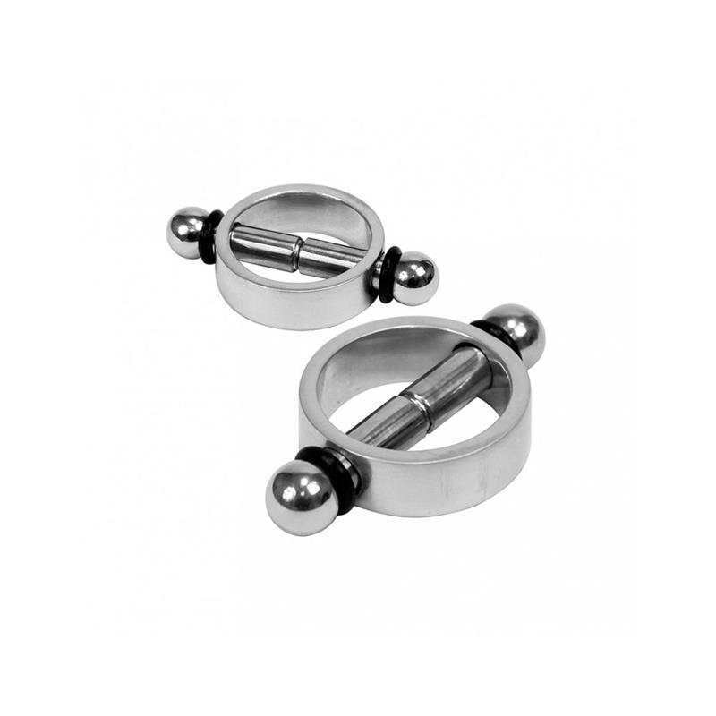 Magnetic nipple clamps