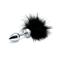 Butt plug Smal with black feather