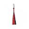 Braided Flogger Leather Black Red
