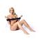 Spreader Bar with 2 Cuffs Black