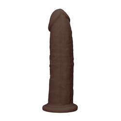 Silicone Dildo Without Balls - 22,8 cm - Brown
