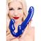 Revolver II Vibrating Strapless Strap On Dildo Blue