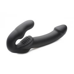 Evoke Vibrating Strapless Strap-On - Black