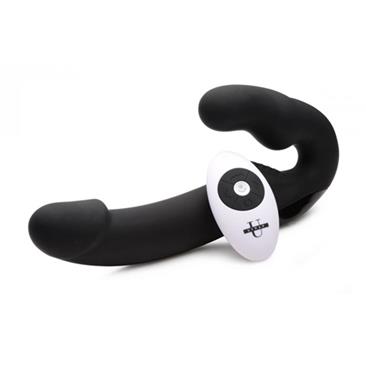 Urge Strapless Strap-On Vibrator Black